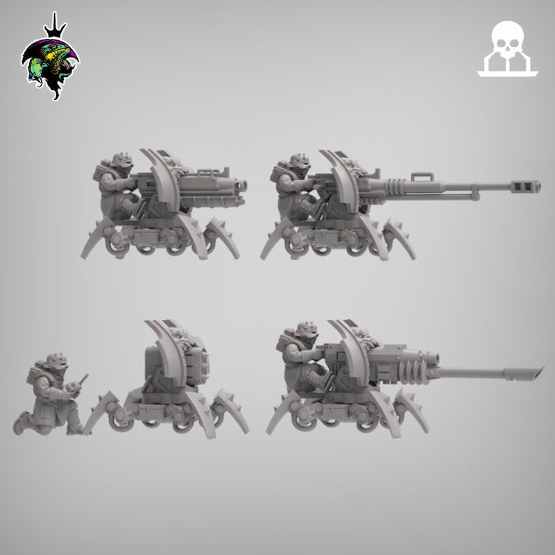 Heretic Heavy Weapon Teams x3 Reptilian Overlords (Custom Order) - product image 1 of 2