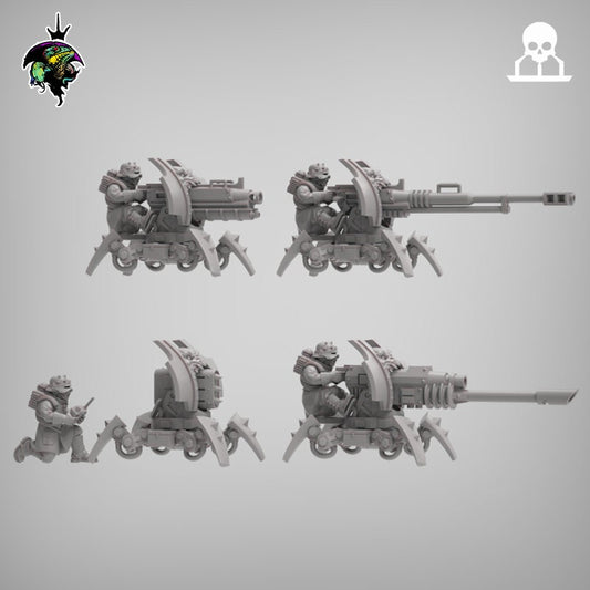 Heretic Heavy Weapon Teams x3 Reptilian Overlords (Custom Order) - product image 1 of 2