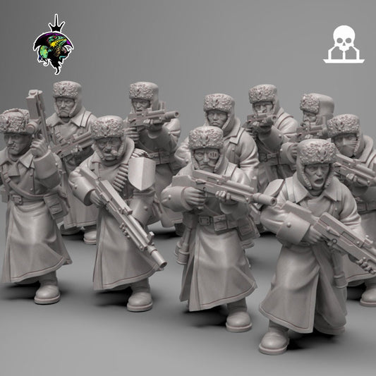 SpaceNaz- Squad x10 Reptilian Overlords (Custom Order) - product image 1 of 4