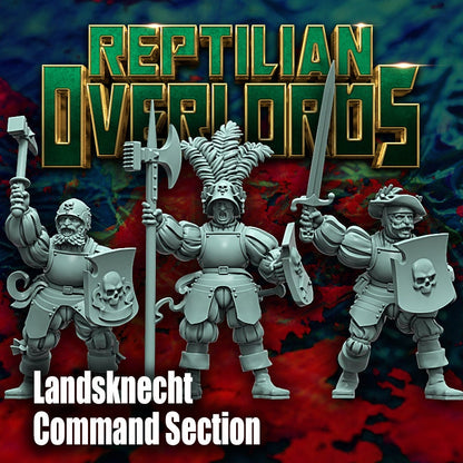 HRE Landsknecht Command x3 - Reptilian Overlords (Custom Order) - product image 5 of 7
