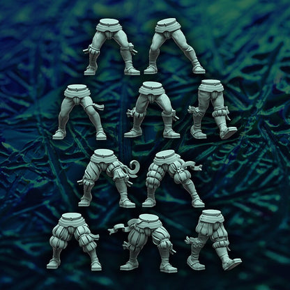 HRE Landsknecht Spearmen and Halberdiers x10 - Reptilian Overlords (Custom Order) - product image 2 of 10