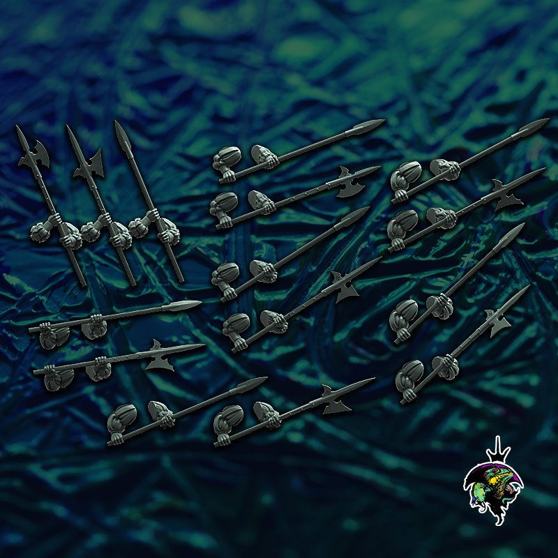 HRE Landsknecht Spearmen and Halberdiers x10 - Reptilian Overlords (Custom Order) - product image 3 of 10