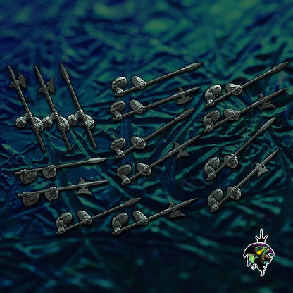 HRE Landsknecht Spearmen and Halberdiers x10 - Reptilian Overlords (Custom Order) - product image 3 of 10