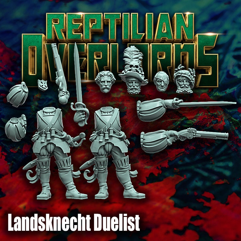 HRE Landsknecht Duelist - Reptilian Overlords (Custom Order) - product image 5 of 5