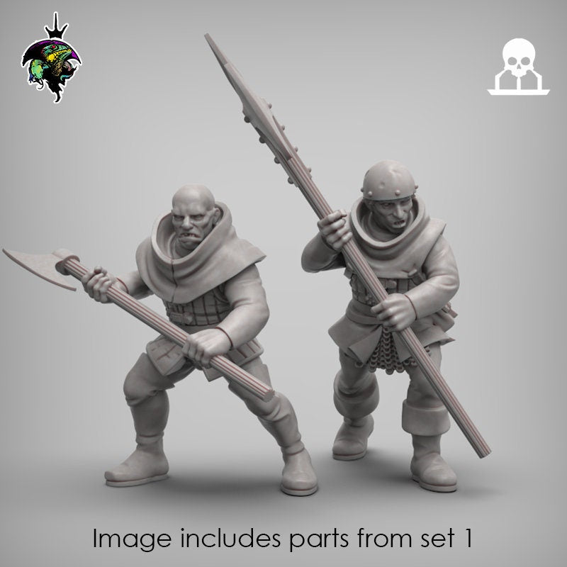 Fantasy Mercenaries and Militia EXPANSION set - Reptilian Overlords (Custom Order) - product image 6 of 10