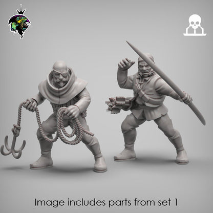 Fantasy Mercenaries and Militia EXPANSION set - Reptilian Overlords (Custom Order) - product image 9 of 10
