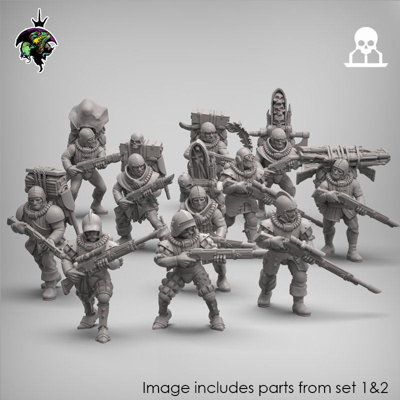 Sci-Fi - Mercenaries and Militia EXPANSION set - Reptilian Overlords (Custom Order)