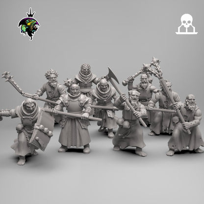 Fantasy Priests and Penitents x10 - Reptilian Overlords (Custom Order) - product image 1 of 10