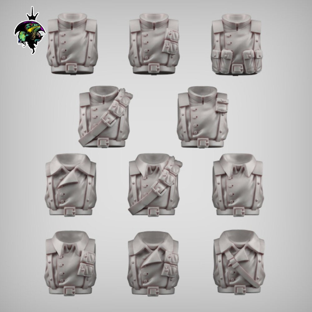 MRT Torso Set Tunics x10 - Reptilian Overlords (Custom Order) - product image