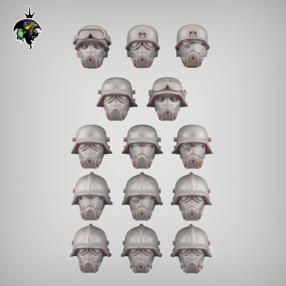 MRT Heads Set Raumsturmer - Reptilian Overlords (Custom Order) - product image