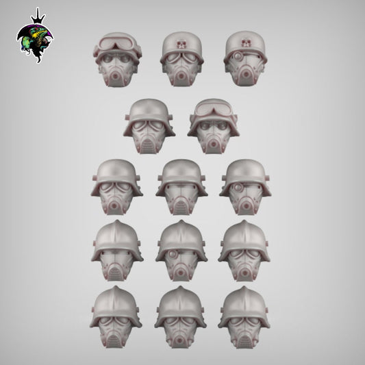 MRT Heads Set Raumsturmer - Reptilian Overlords (Custom Order) - product image