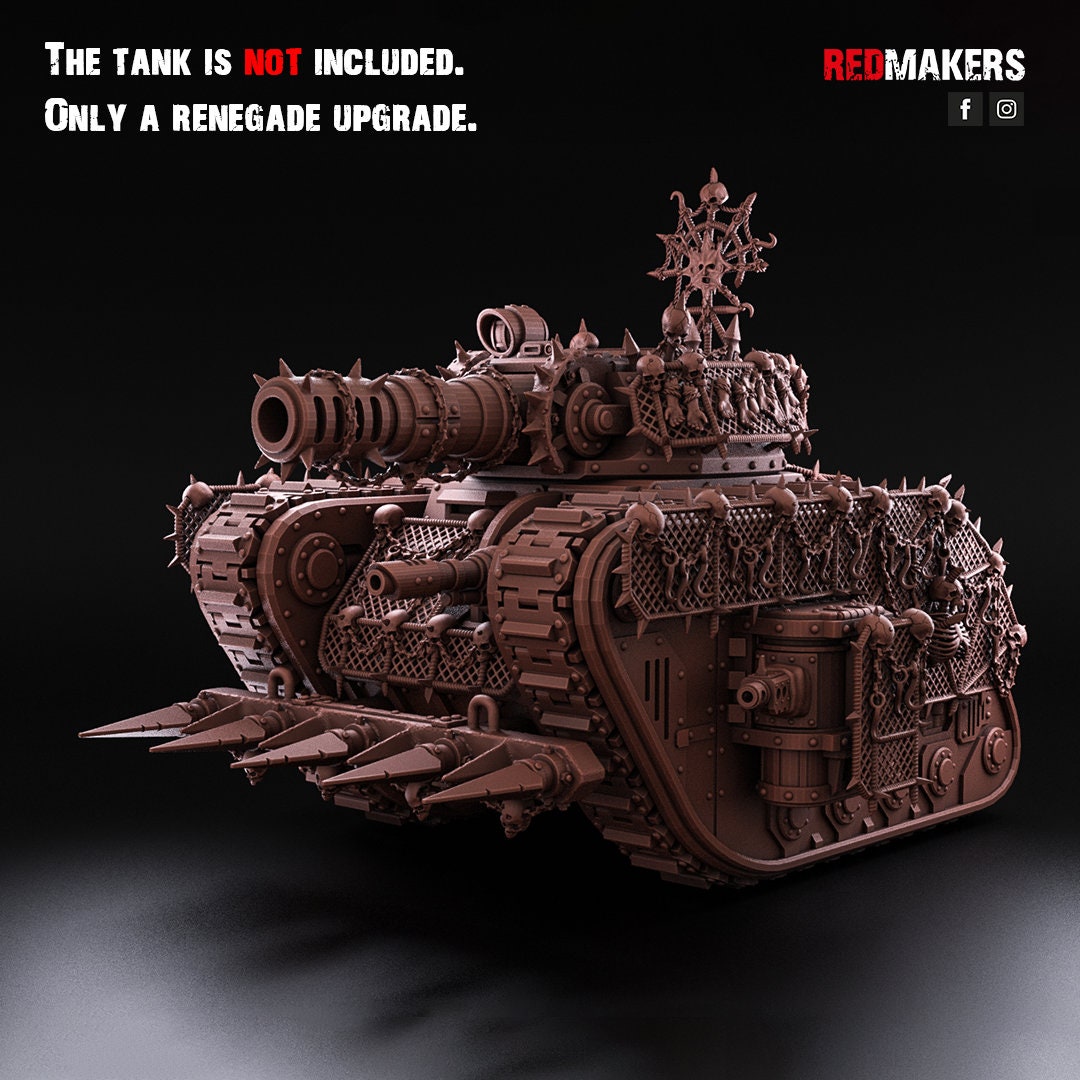 Red Makers Renegade Conversion Set for Legendary Battle Tank – Heretics (Custom Order) - product image 9 of 10