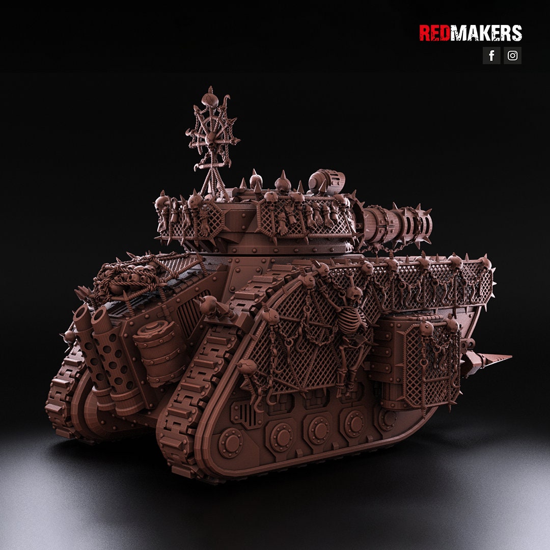 Red Makers Renegade Legendary Battle Tank – Heretics (Custom Order) - product image 4 of 10