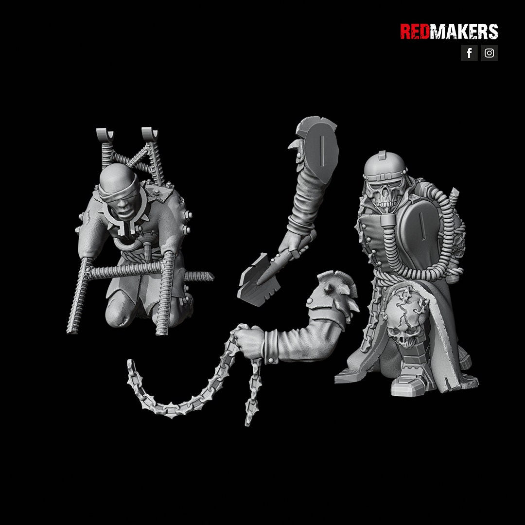 Red Makers Renegade Death Squad Heavy Weapon Teams x3 - Heretics (Custom Order) - product image 2 of 10