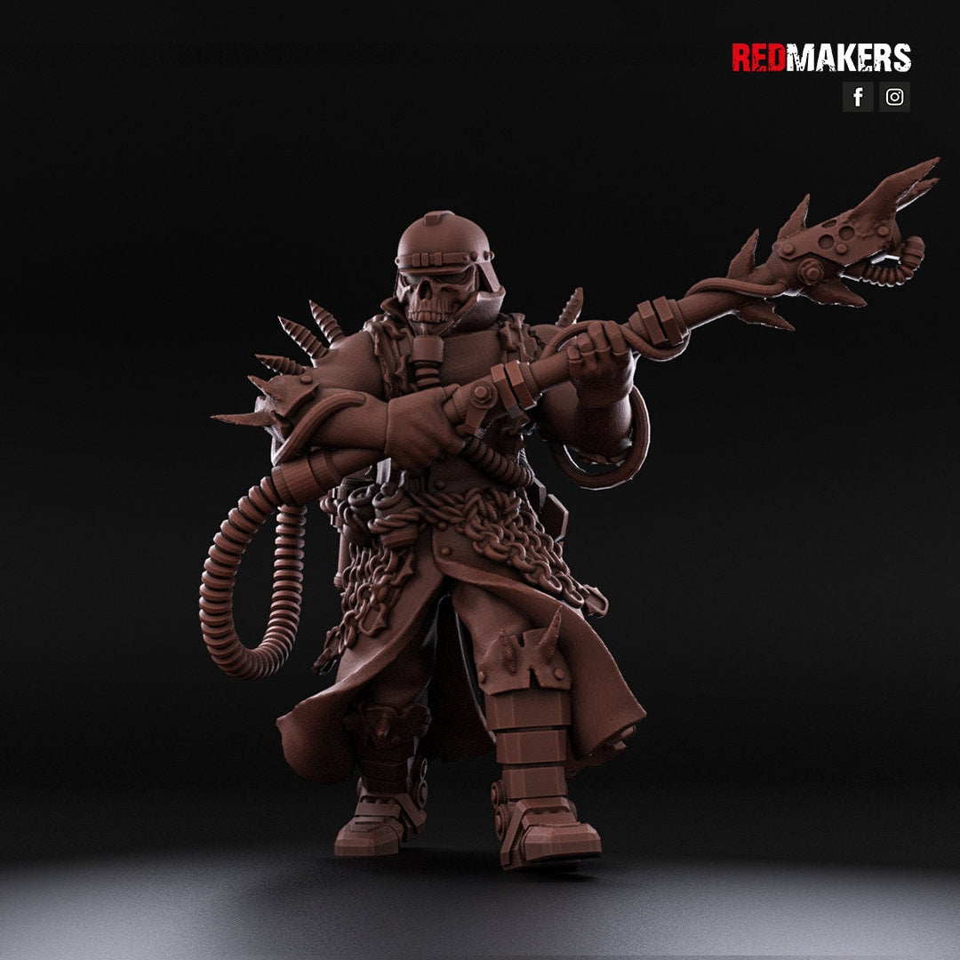 Red Makers Renegade Death Squad Lieutenant and Command Squad - Heretics (Custom Order) - product image 8 of 10