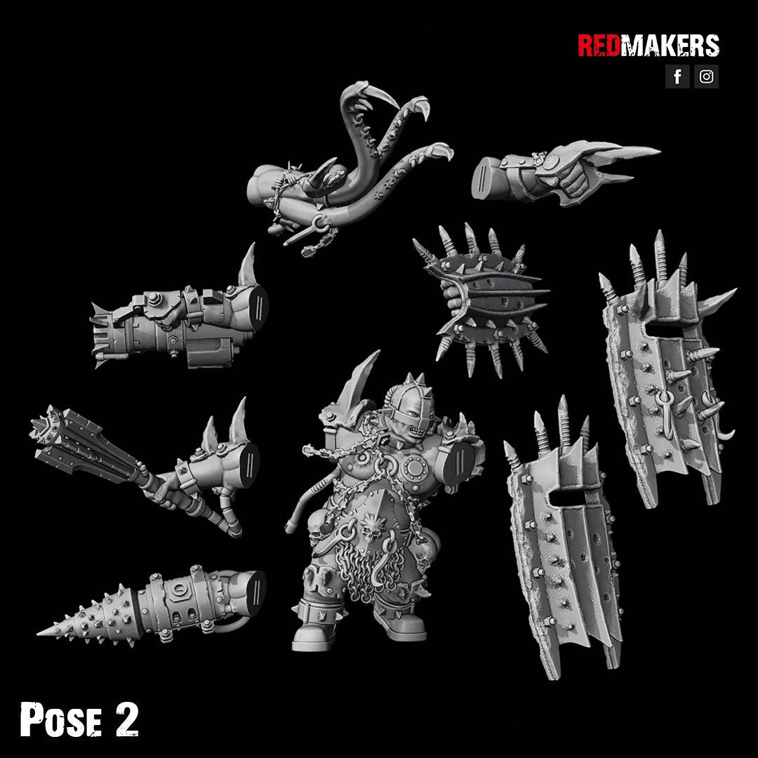 Red Makers Renegade Abhuman Giant Squad x5 - Heretics (Custom Order) - product image 4 of 10