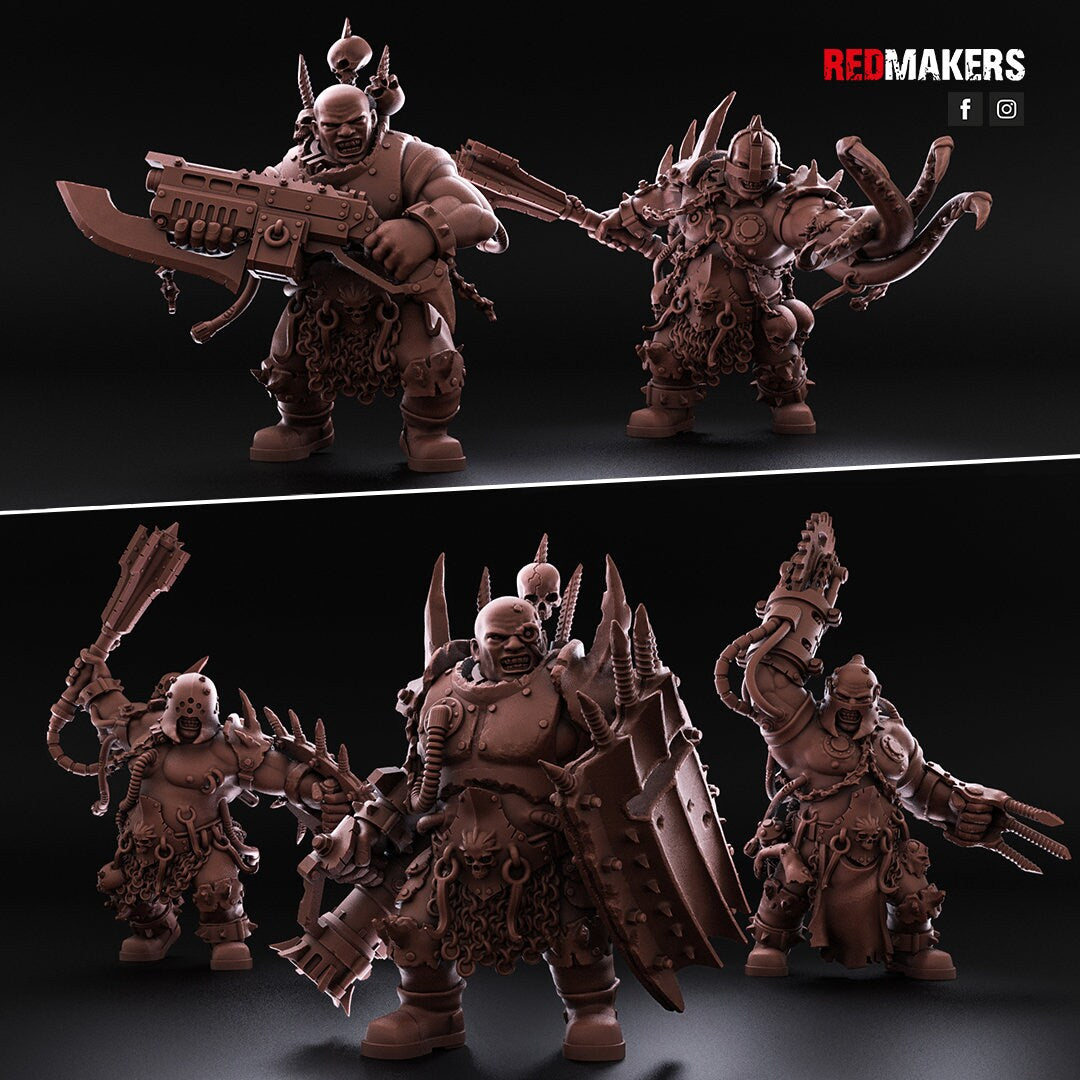 Red Makers Renegade Abhuman Giant Squad x5 - Heretics (Custom Order) - product image 6 of 10
