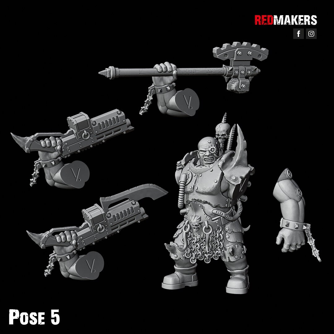 Red Makers Renegade Abhuman Giant Squad x5 - Heretics (Custom Order) - product image 7 of 10