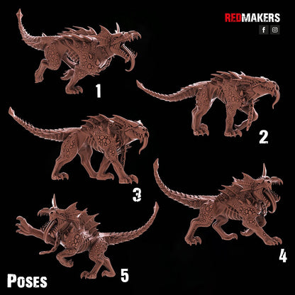 Red Makers Bloodthirsty HellHounds Pack x5 (Custom Order) - product image 7 of 7