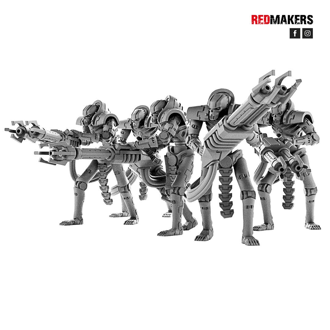 Red Makers Immortal Robots - Tomb World x5 (Custom Order) - product image 3 of 8