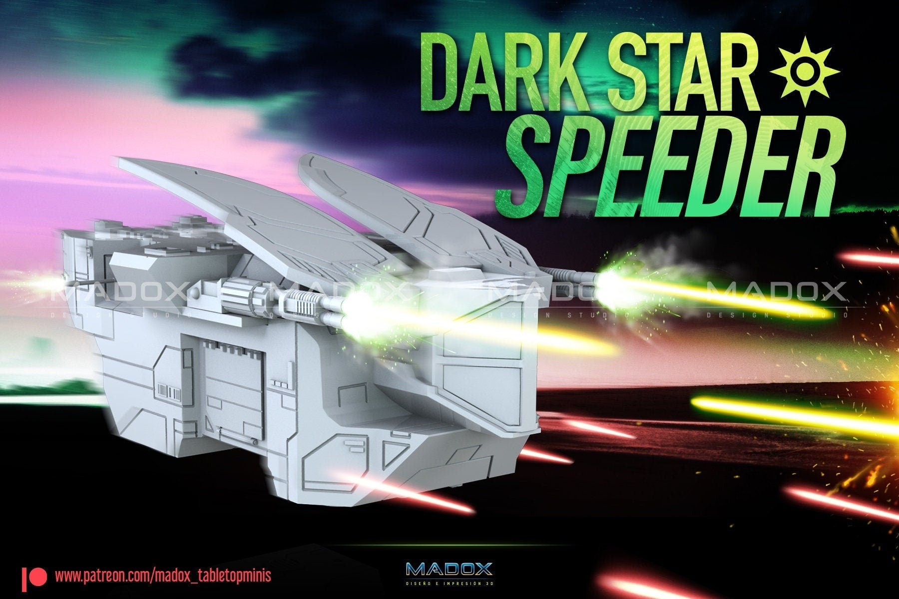 Legion Dark Star Speeder (Custom Order) - product image 1 of 4