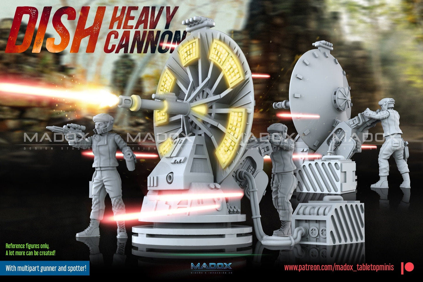 Legion Dish Heavy Cannon (Custom Order) - product image 2 of 5