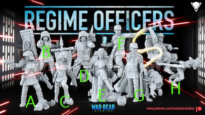 Legion Imperial Regime Officers (Custom Order) - product image 1 of 9