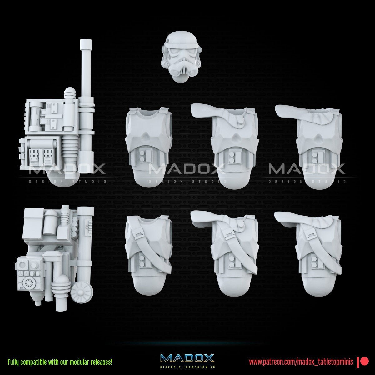 Legion Imperial Bucketheads (Custom Order) - product image 4 of 5
