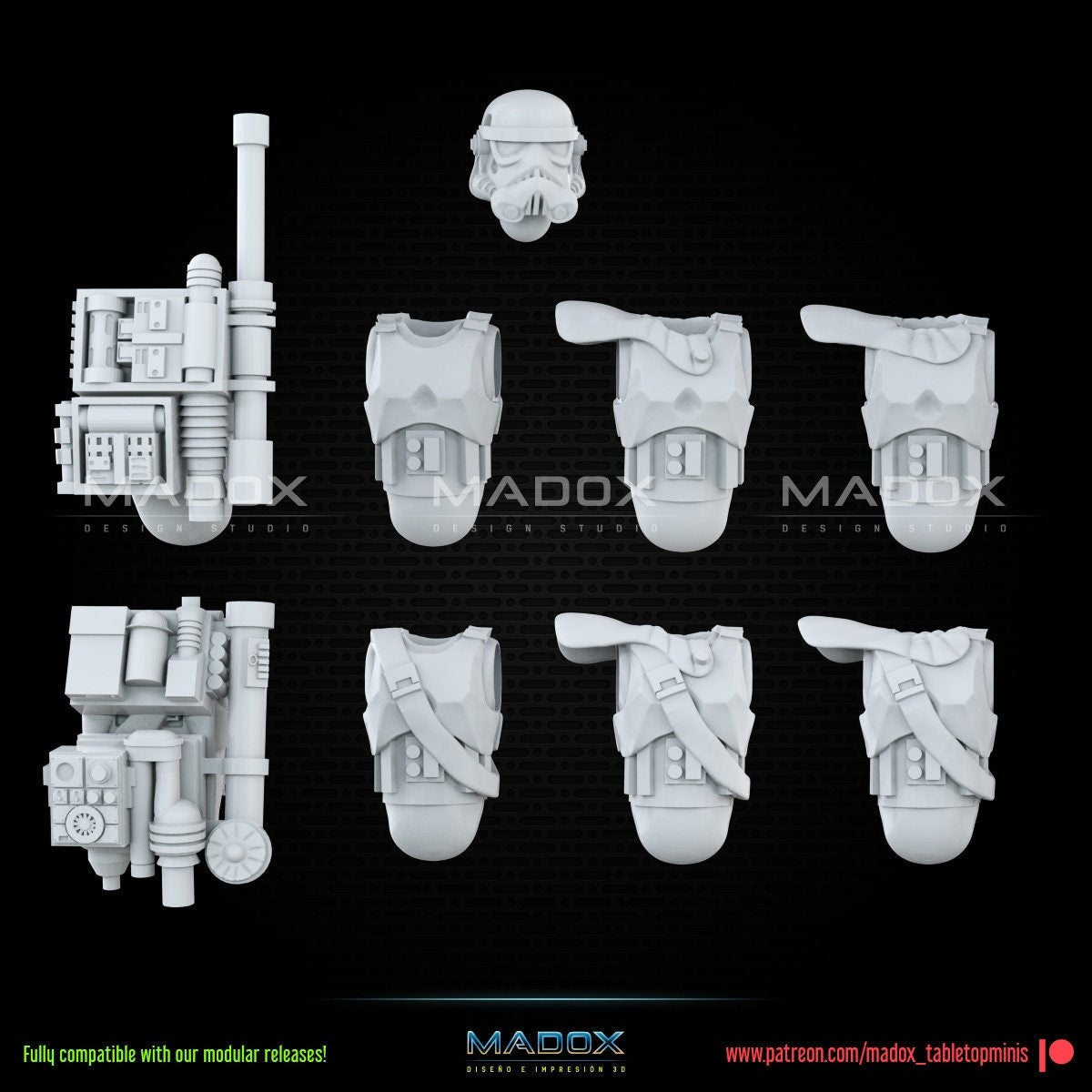 Legion Imperial Bucketheads (Custom Order) - product image 4 of 5