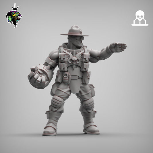 SpaceNam Sgt Major Meatgrinder - Reptilian Overlords (Custom Order) - product image 1 of 3