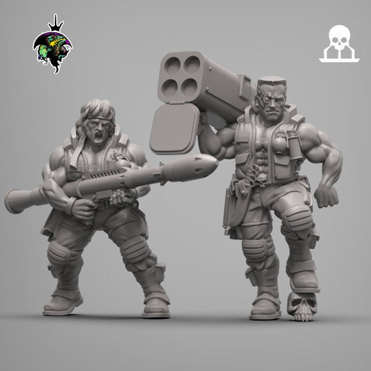 SpaceNam - Zorbo and Duke V2 - Reptilian Overlords (Custom Order)