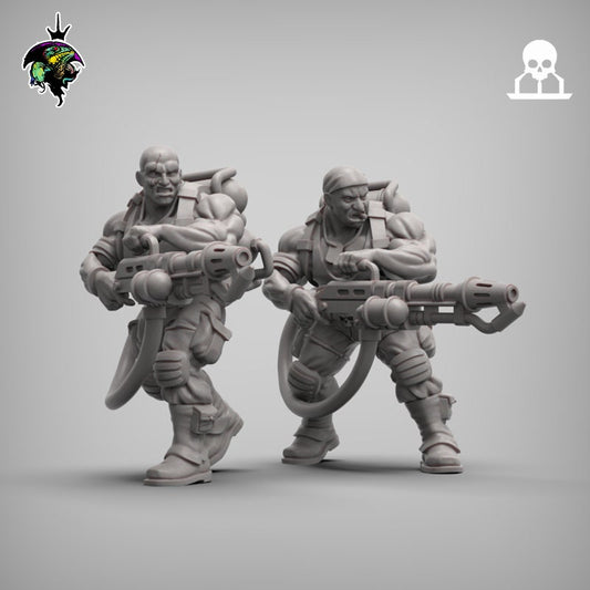 SpaceNam Flamethrower Team x2 - Reptilian Overlords (Custom Order) - product image 2 of 2