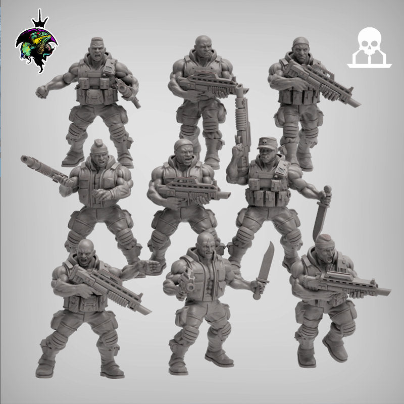SpaceNam Infantry Squad V1.0 x10 - Reptilian Overlords (Custom Order) - product image 2 of 7