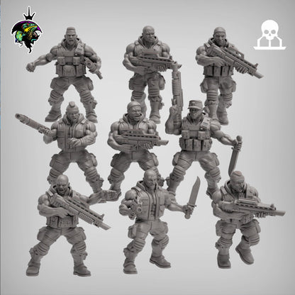 SpaceNam Infantry Squad V1.0 x10 - Reptilian Overlords (Custom Order) - product image 2 of 7