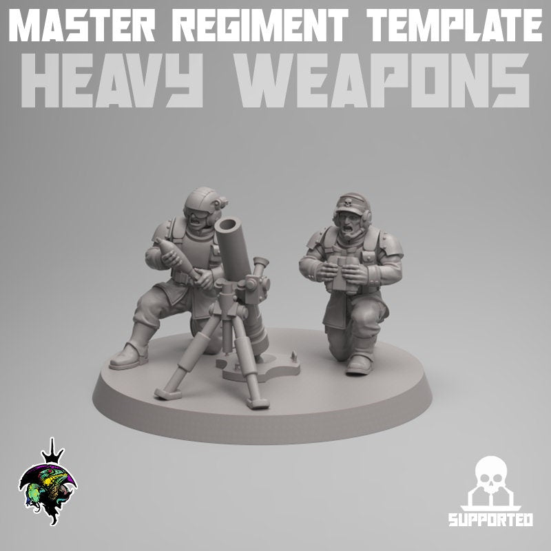 MRT Heavy Weapon Teams x3 - Reptilian Overlords (Custom Order) - product image 2 of 6