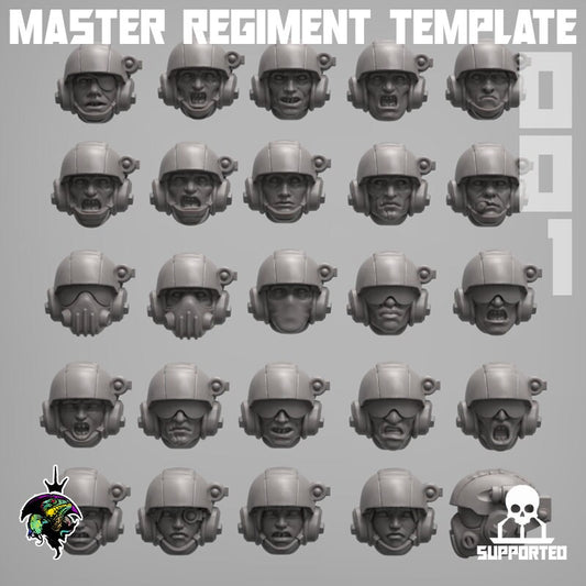 MRT Heads Set 001 - Reptilian Overlords (Custom Order) - product image
