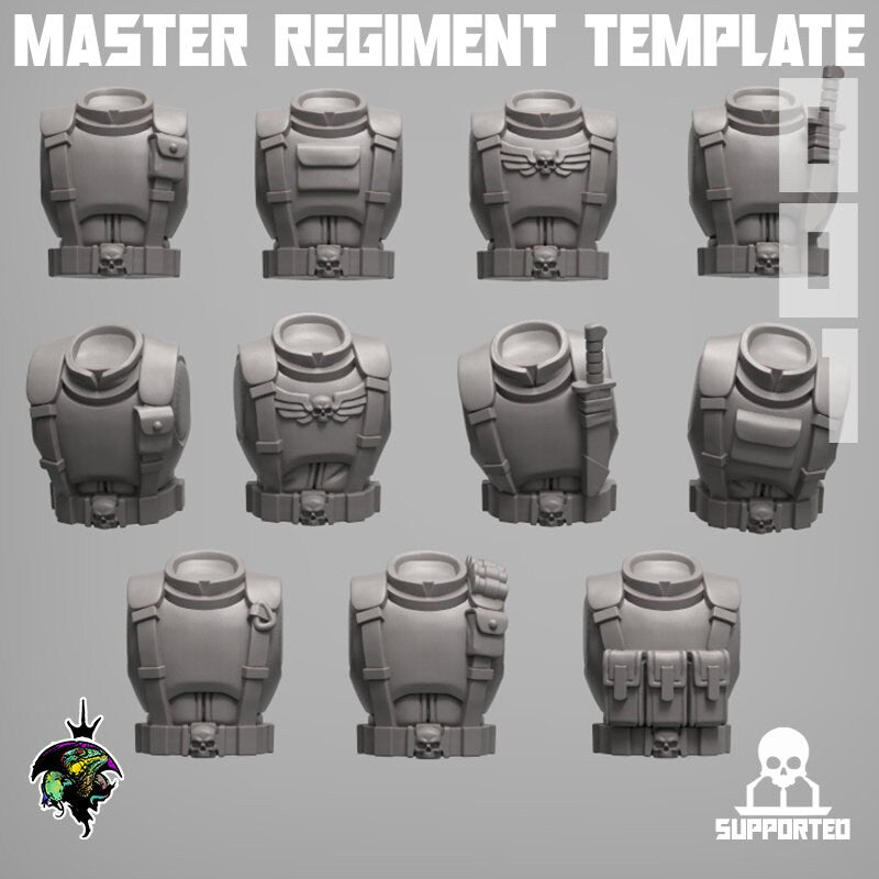MRT Torso Set 001 x10 - Reptilian Overlords (Custom Order) - product image