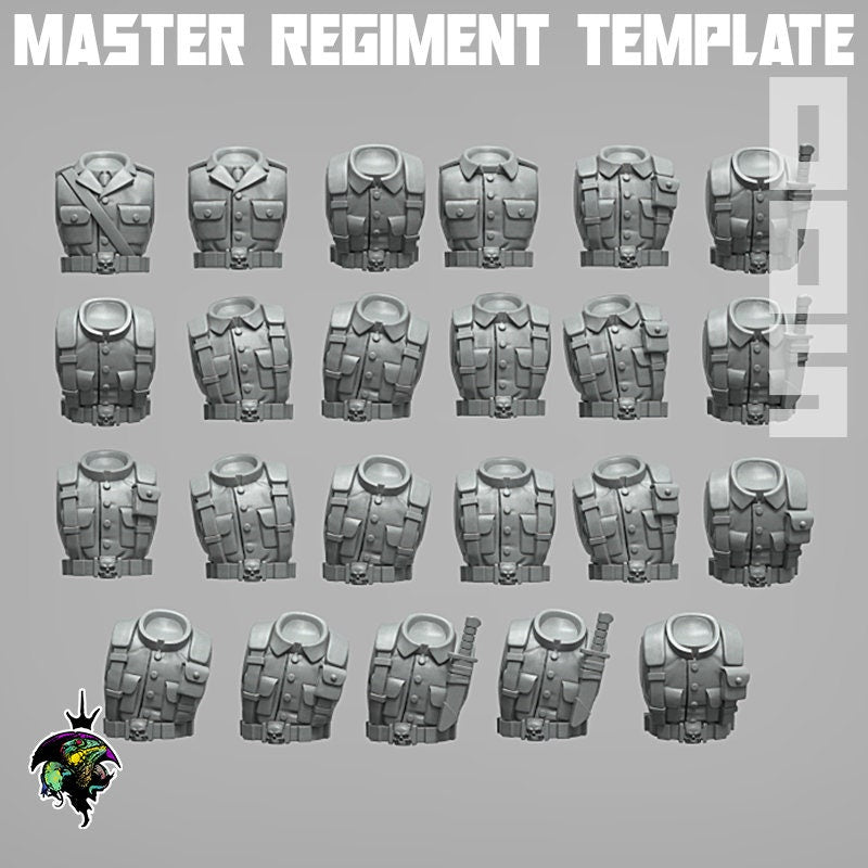 MRT Torso Set 005 x10 - Reptilian Overlords (Custom Order) - product image
