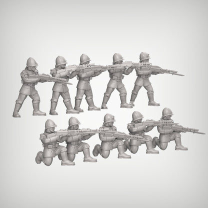 Praeto Legionnaire Infantry Squad x10 - Reptilian Overlords (Custom Order) - product image 1 of 4