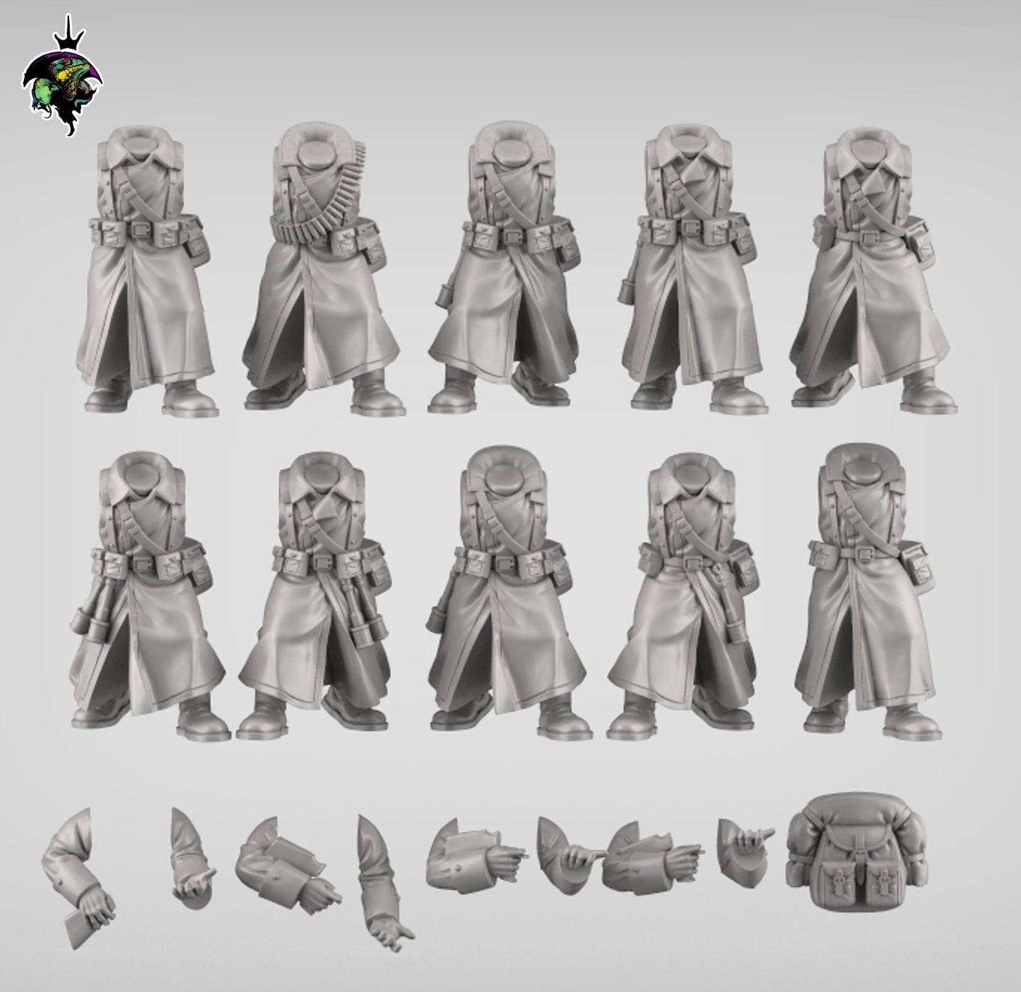 SpaceNaz- Squad x10 Reptilian Overlords (Custom Order) - product image 3 of 4