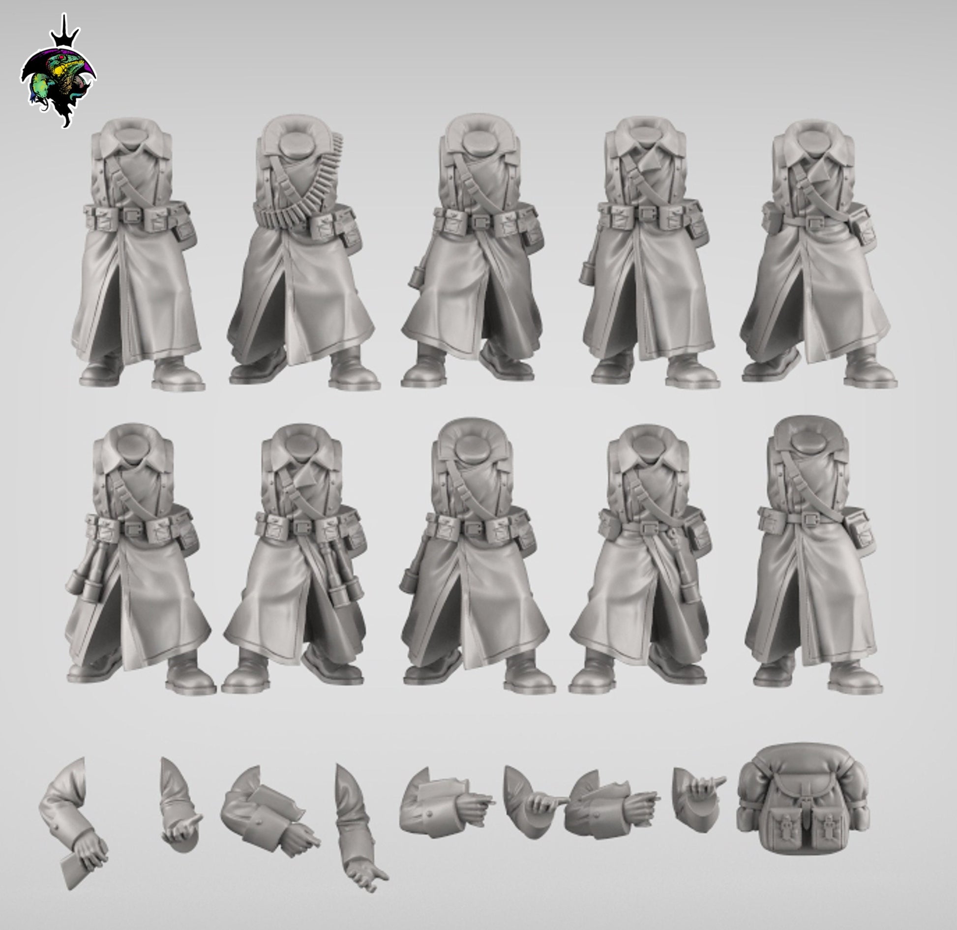 SpaceNaz- Squad x10 Reptilian Overlords (Custom Order) - product image 3 of 4