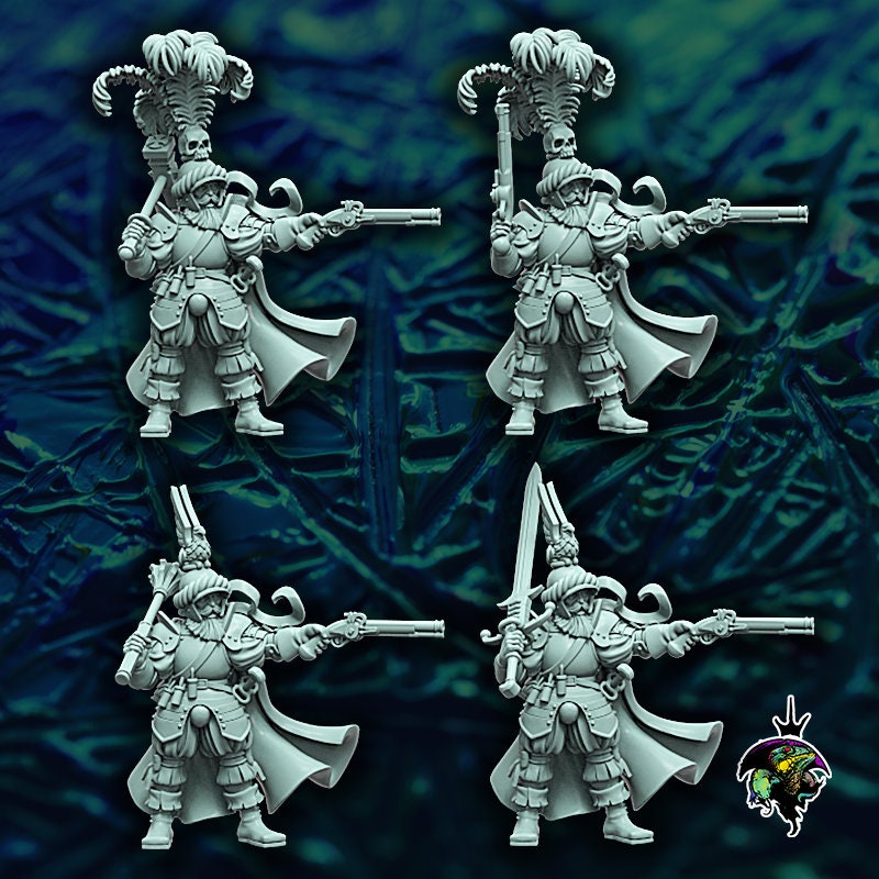 HRE Landsknecht Captain - Reptilian Overlords (Custom Order) - product image 2 of 2
