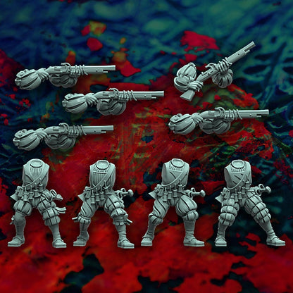 HRE Landsknecht Handgunners and Crossbowmen x10 - Reptilian Overlords (Custom Order) - product image 4 of 6