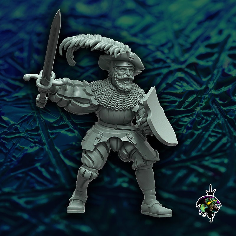 HRE Landsknecht Spearmen and Halberdiers x10 - Reptilian Overlords (Custom Order) - product image 4 of 10