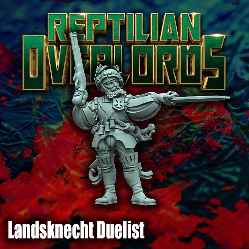 HRE Landsknecht Duelist - Reptilian Overlords (Custom Order) - product image 2 of 5
