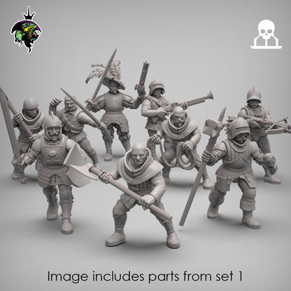 Fantasy Mercenaries and Militia EXPANSION set - Reptilian Overlords (Custom Order) - product image 1 of 10