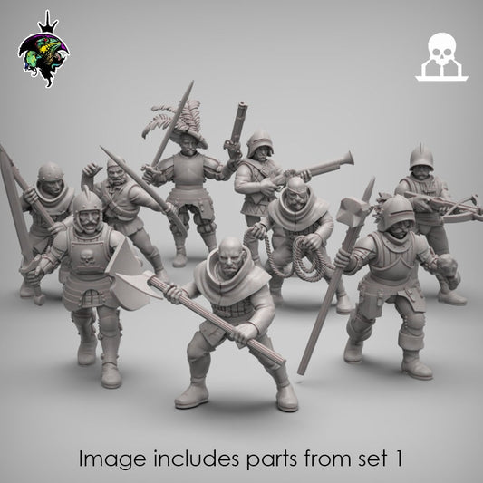 Fantasy Mercenaries and Militia EXPANSION set - Reptilian Overlords (Custom Order) - product image 1 of 10