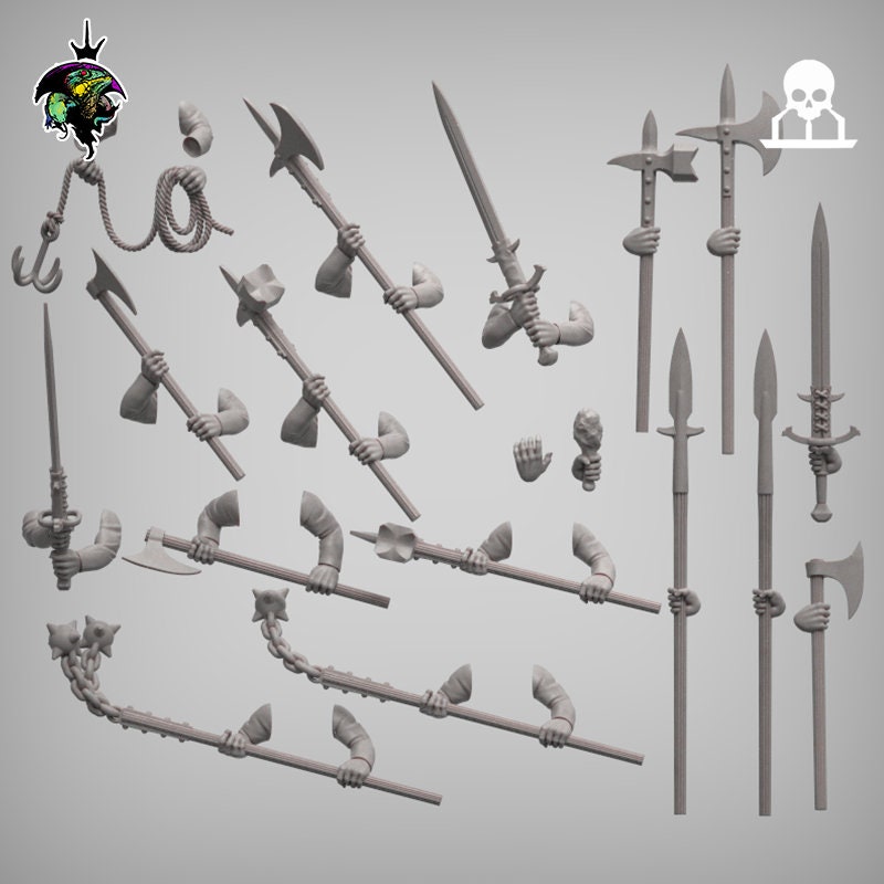 Fantasy Mercenaries and Militia EXPANSION set - Reptilian Overlords (Custom Order) - product image 2 of 10