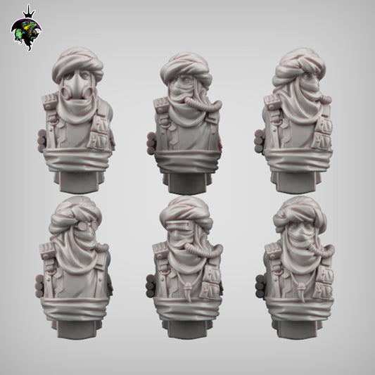 MRT Torso Set Desert Raiders x10 - Reptilian Overlords (Custom Order) - product image