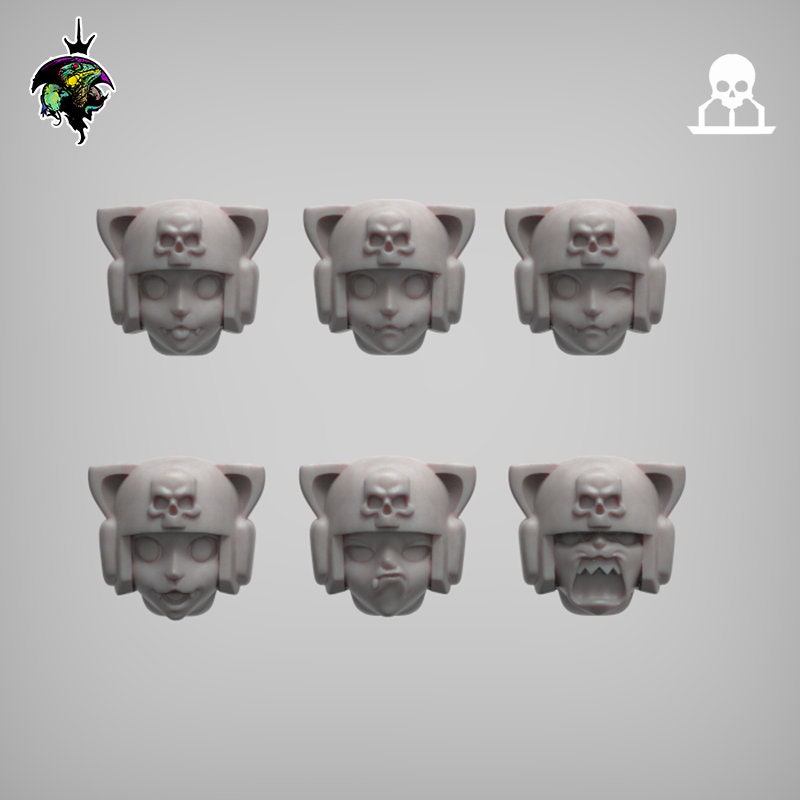 MRT Heads Set Catanyans - Reptilian Overlords (Custom Order) - product image